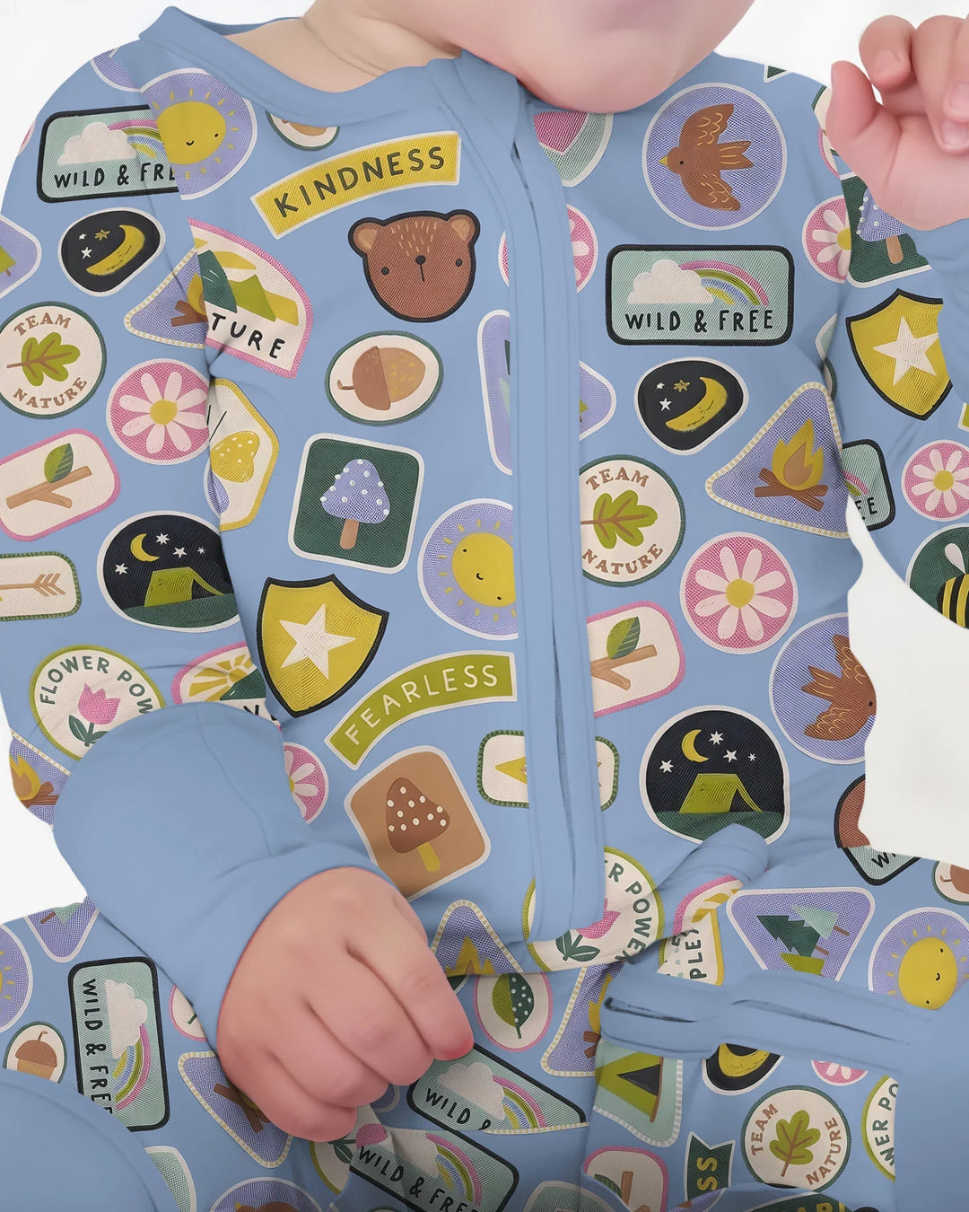 Gerippte Babykleidung mit individuellem Foto - Weich &amp; Skizzenhaft