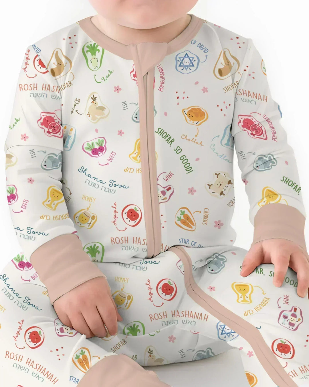 Gerippte Babykleidung mit individuellem Foto - Weich &amp; Skizzenhaft