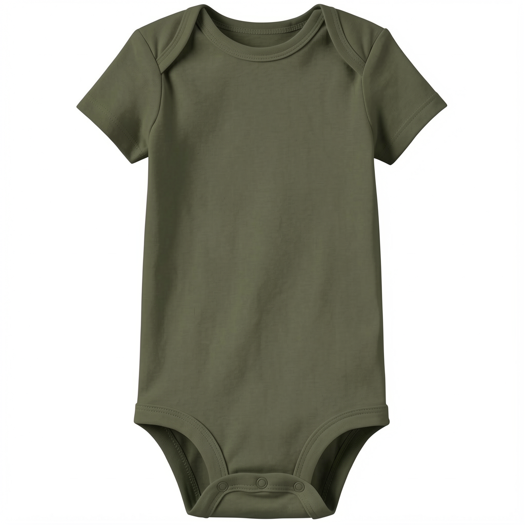 Gerippte Babykleidung mit individuellem Foto - Weich &amp; Skizzenhaft