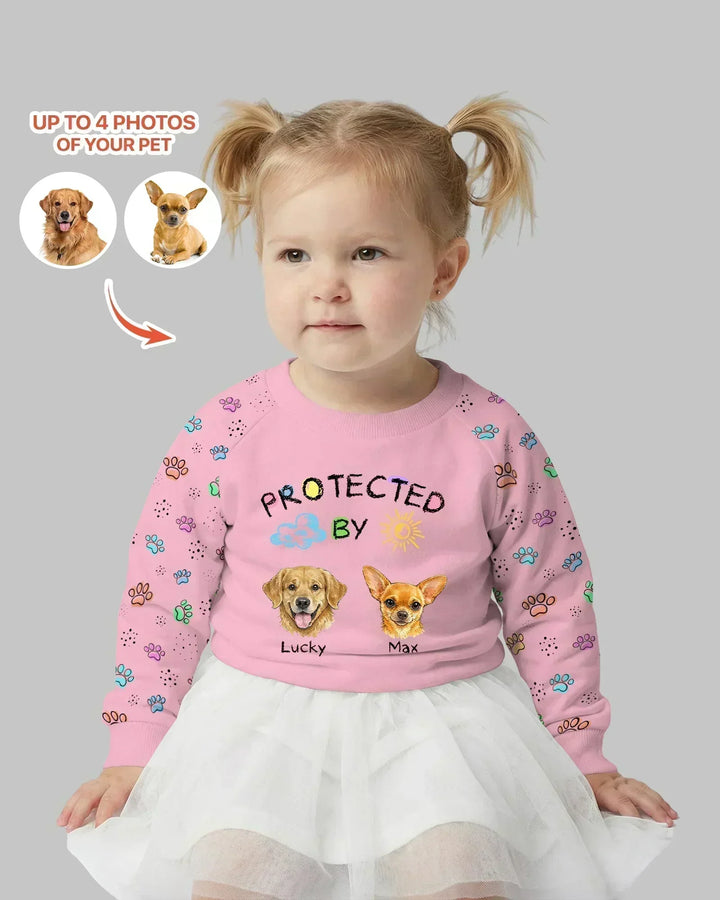 Personalisierbares Foto-Bambus-Rundhals-Sweatshirt „Protected By“