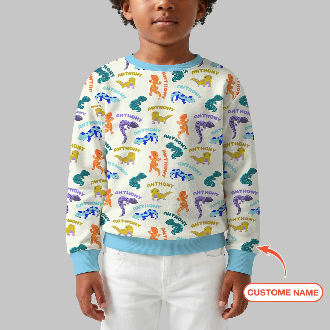 Personalisiertes Little Salamander Bambus Crewneck Sweatshirt