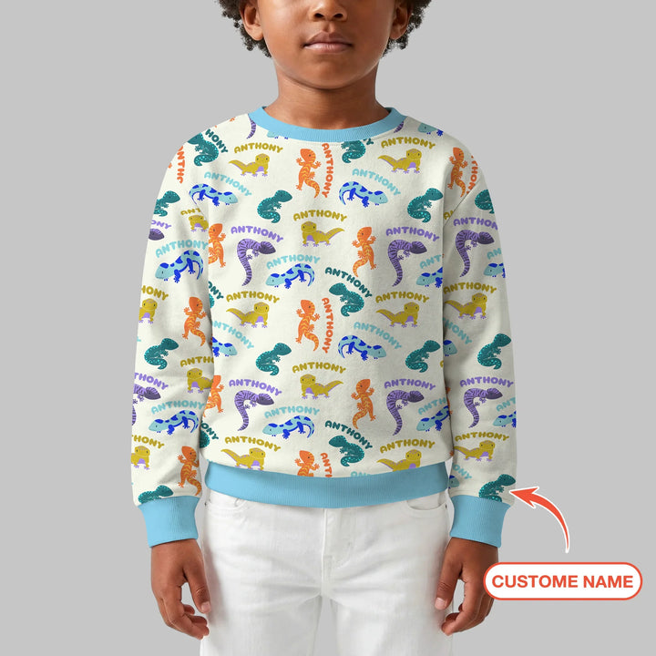 Personalisiertes Little Salamander Bambus Crewneck Sweatshirt