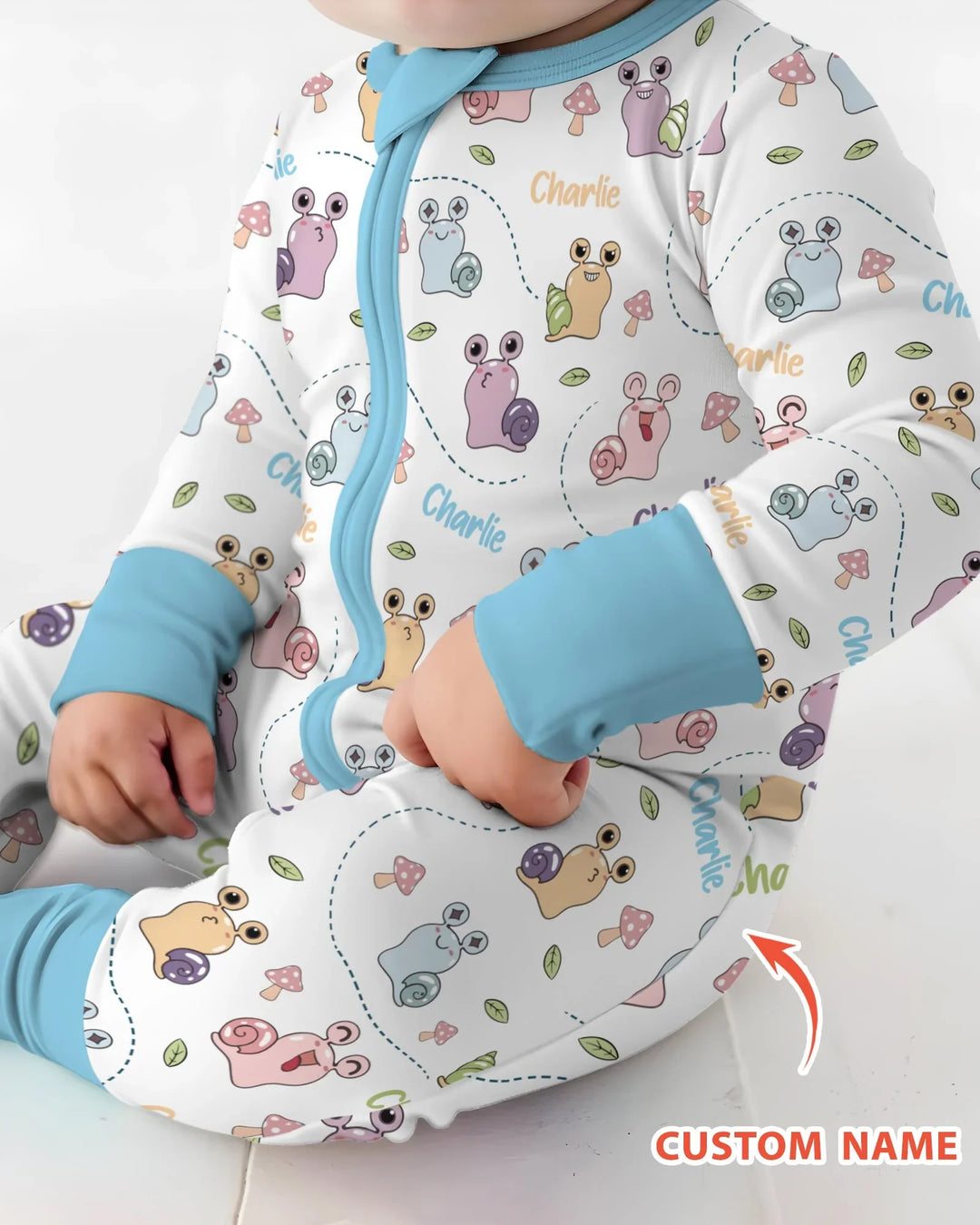 Gerippte Babykleidung mit individuellem Foto - Weich &amp; Skizzenhaft