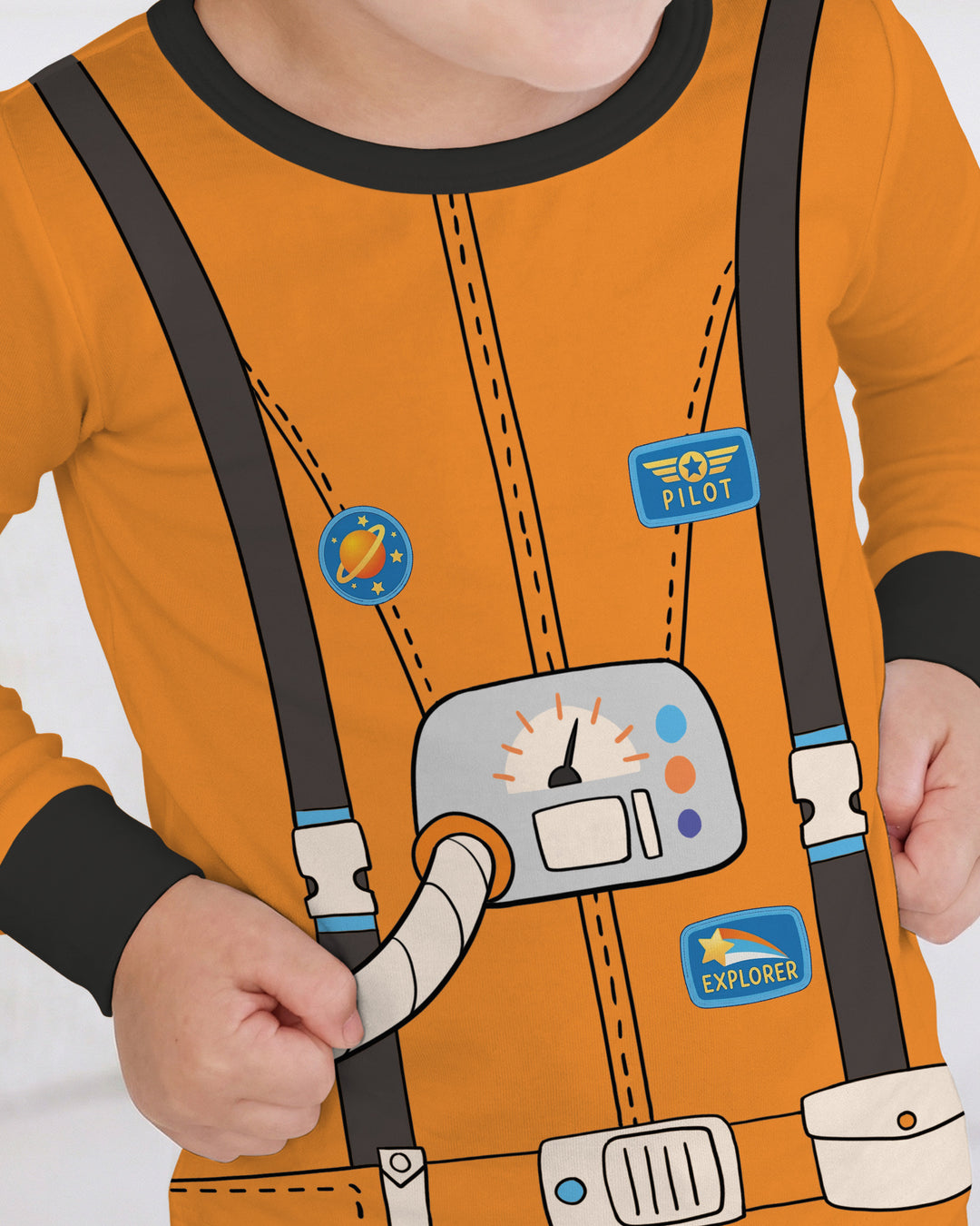 Future Astronaut Bamboo Two Piece Long Sleeve Pajama Set
