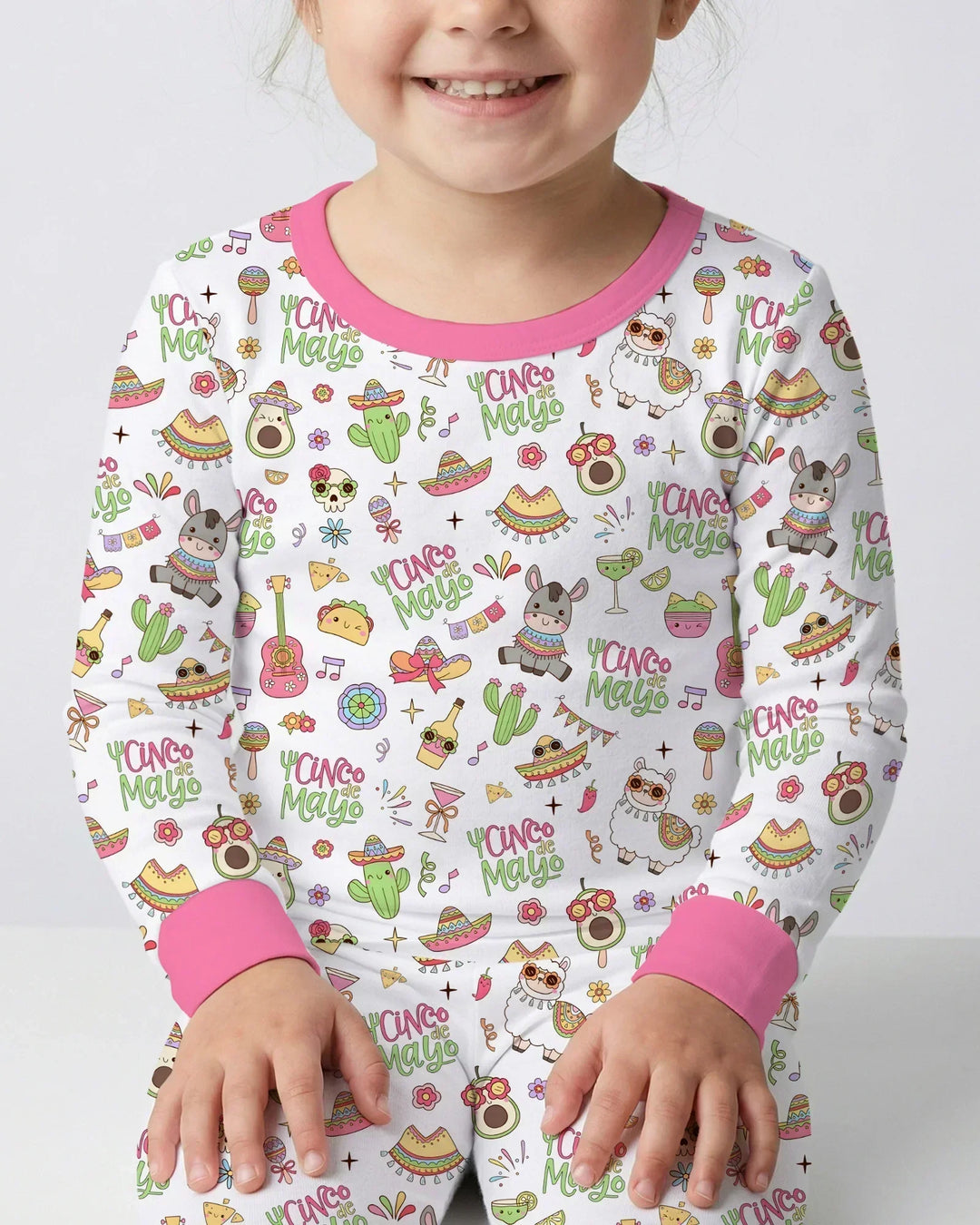 Cinco de Mayo Fiesta Bamboo Two Piece Long Sleeve Pajama Set