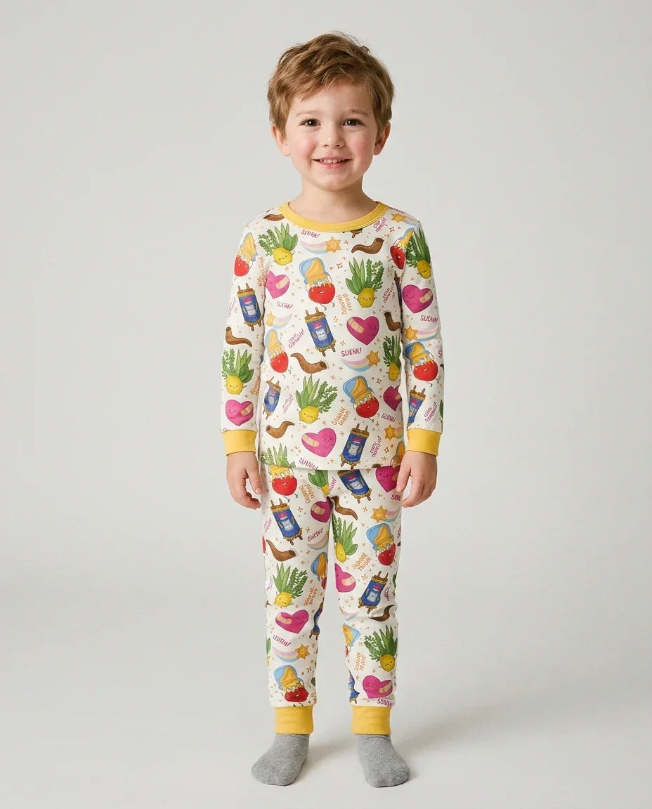 Jewish High Holidays Bamboo Two Piece Long Sleeve Pajama Set