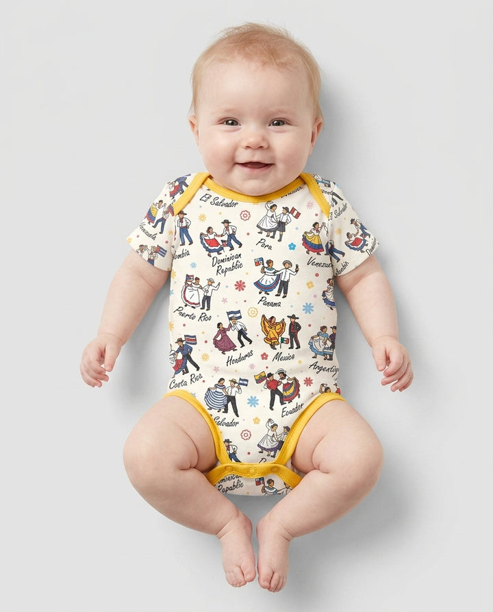 Gerippte Babykleidung mit individuellem Foto - Weich &amp; Skizzenhaft
