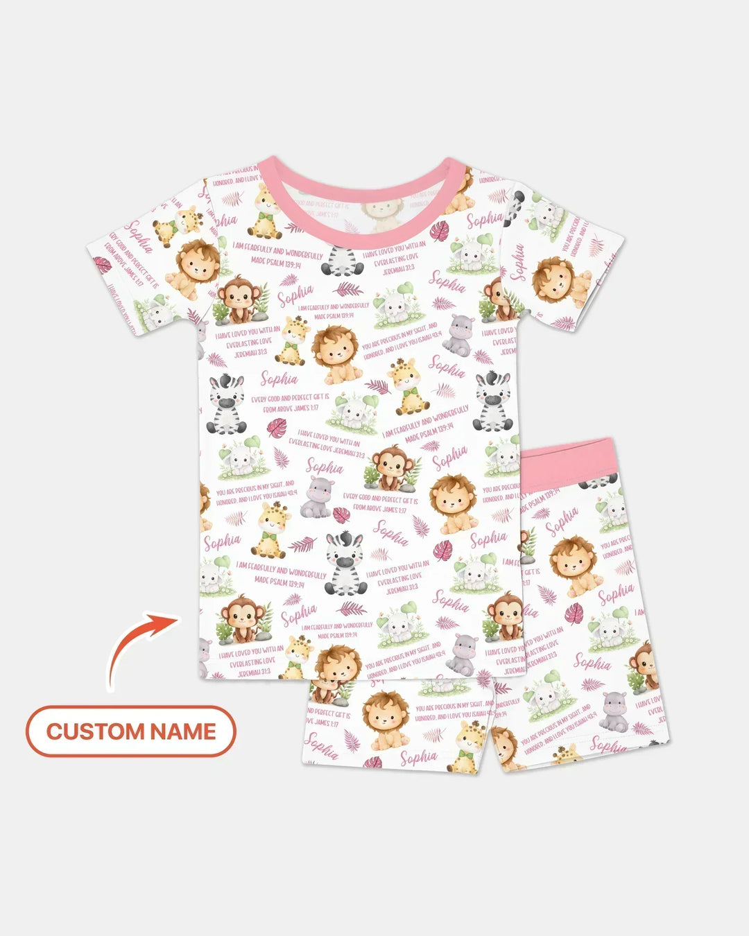 Zweiteiliges Pyjama-Set mit kurzen Ärmeln und Shorts im Sommer-Design