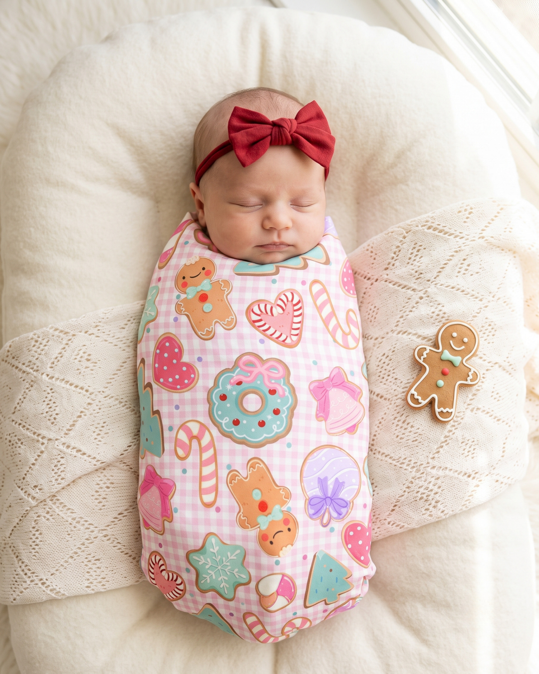 Christmas Dreamy Bakery  Bamboo Swaddle Blanket
