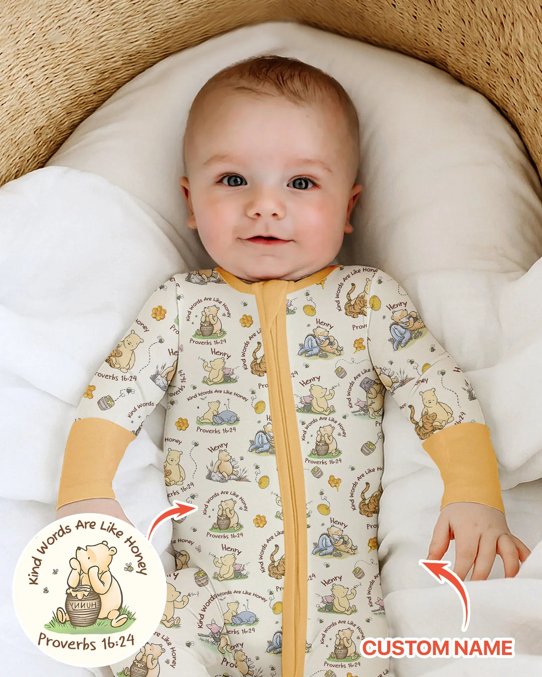 Gerippte Babykleidung mit individuellem Foto - Weich &amp; Skizzenhaft