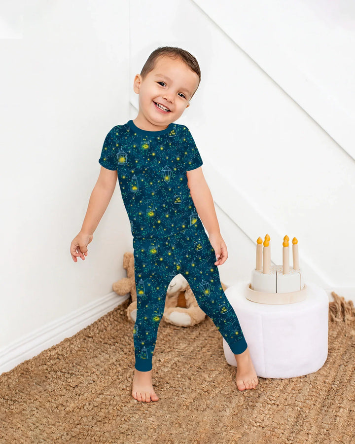 Zweiteiliges, kurzärmliges Pyjama-Set mit Marienkäfern