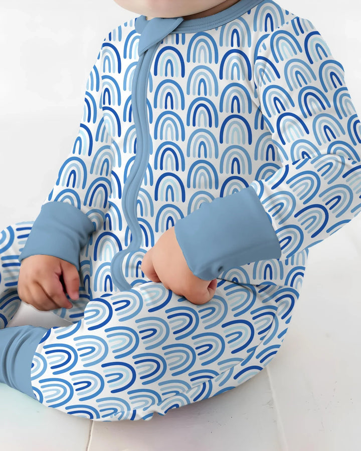 Gerippte Babykleidung mit individuellem Foto - Weich &amp; Skizzenhaft