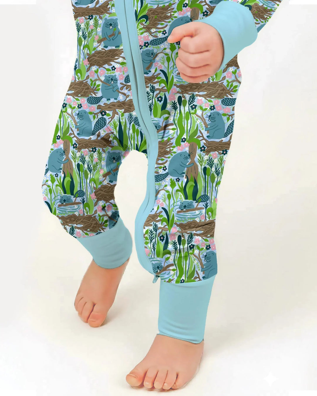 Gerippte Babykleidung mit individuellem Foto - Weich &amp; Skizzenhaft