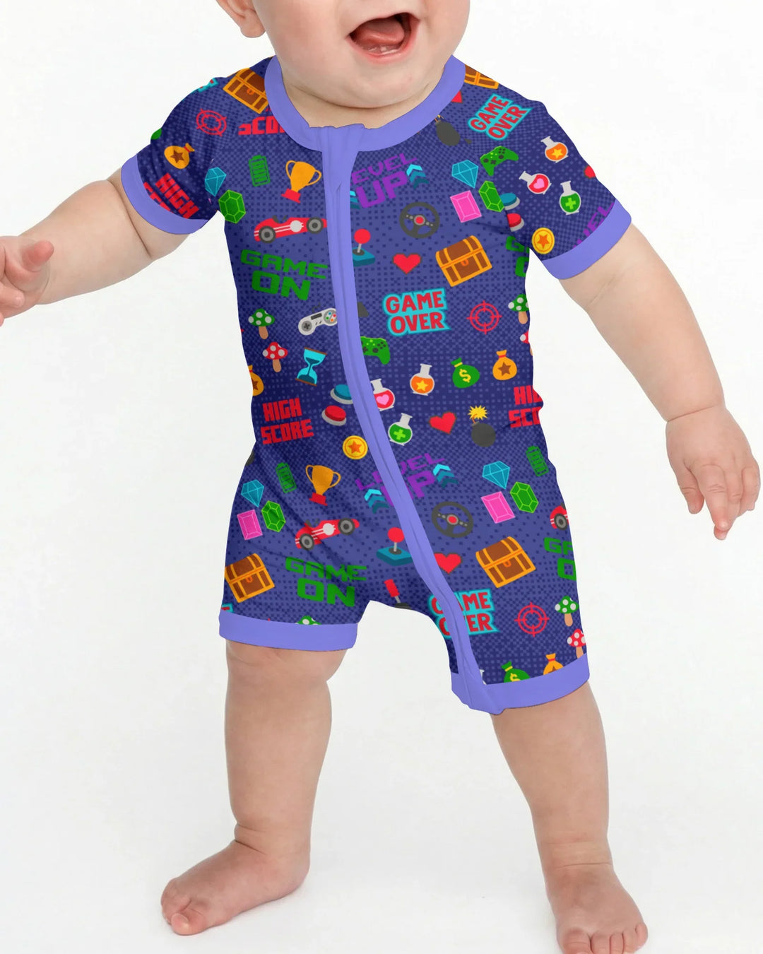 Gamer Mode On Family Matching Bamboo Shorty Zippy