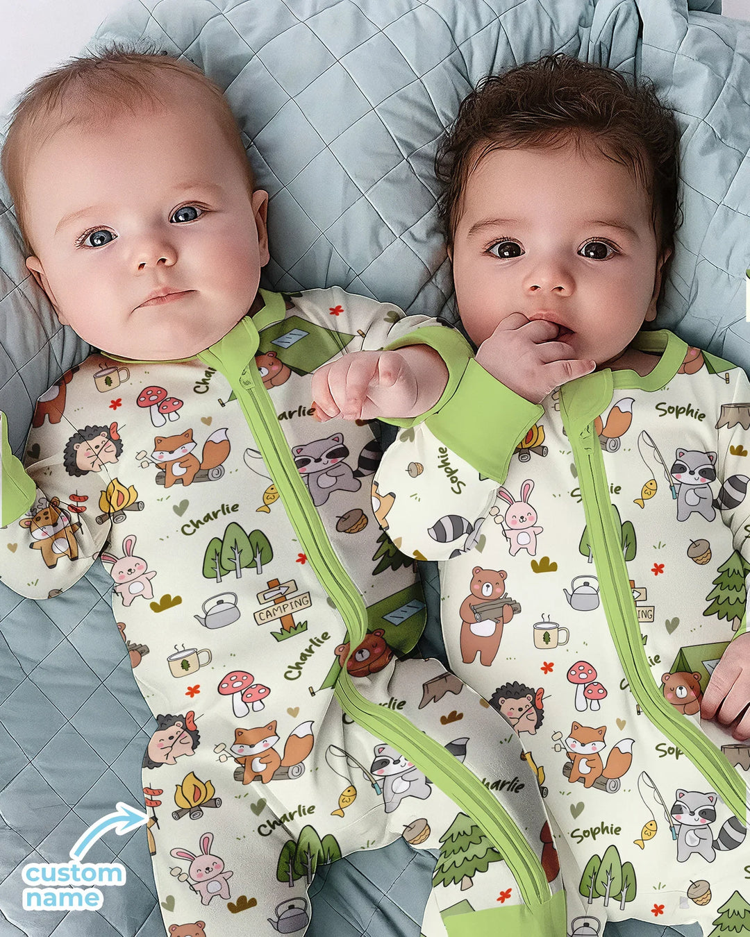 Gerippte Babykleidung mit individuellem Foto - Weich &amp; Skizzenhaft