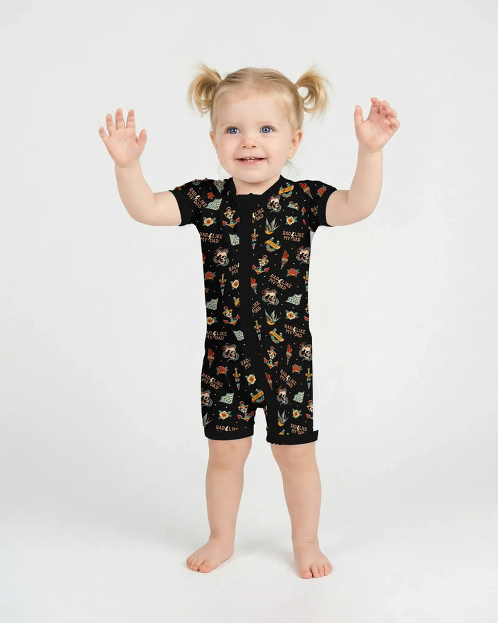 Rad Dad Society Daddy & Me Matching Bamboo Shorty Zippy