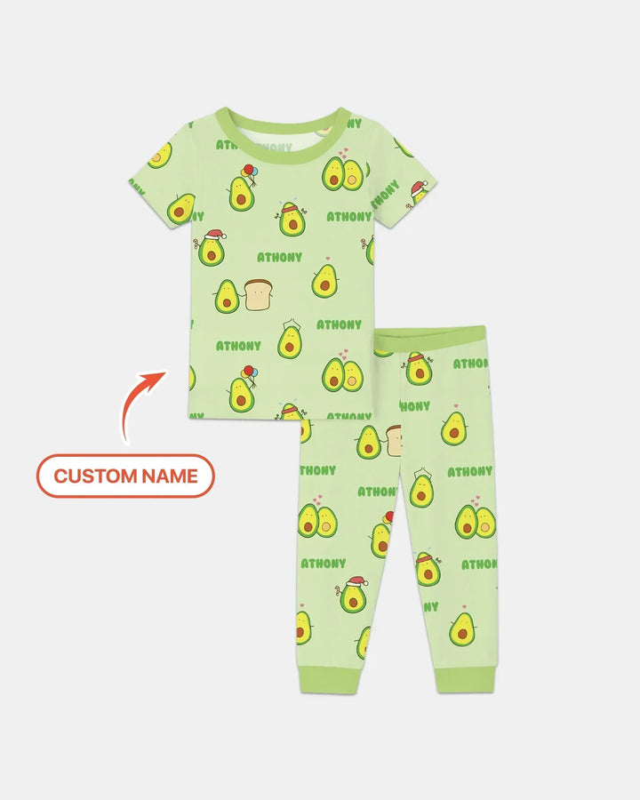 Zweiteiliges, kurzärmliges Pyjama-Set mit Marienkäfern