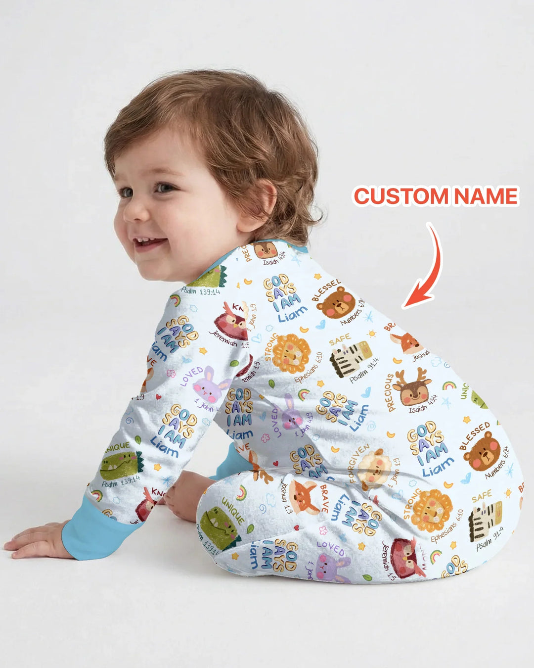 Gerippte Babykleidung mit individuellem Foto - Weich &amp; Skizzenhaft