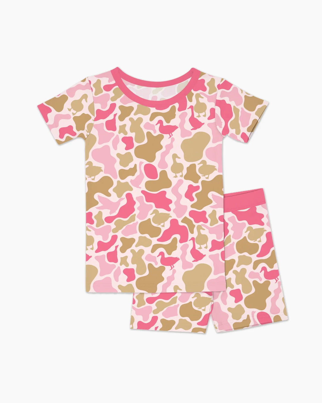 Template Zweiteiliges Pyjama-Set mit kurzen Ärmeln und Shorts
