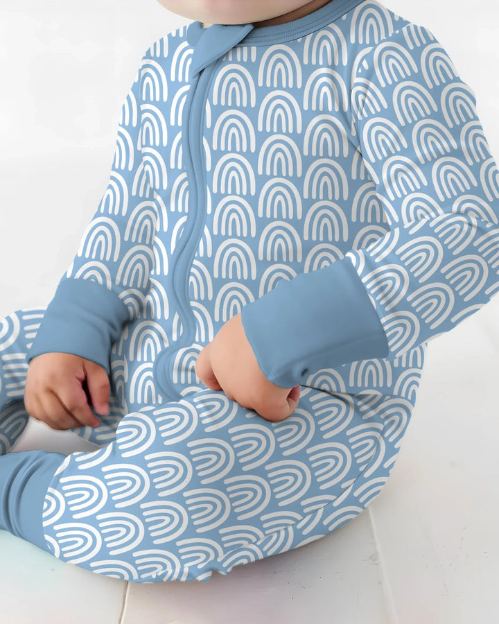 Gerippte Babykleidung mit individuellem Foto - Weich &amp; Skizzenhaft
