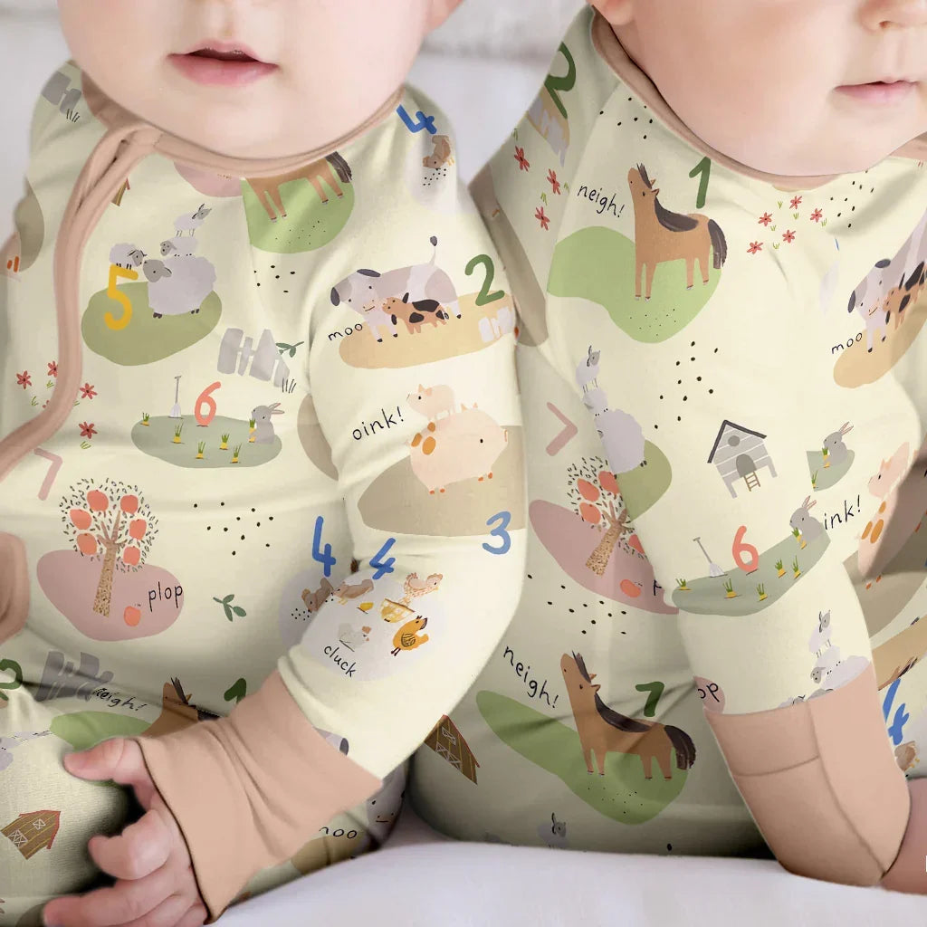 Gerippte Babykleidung mit individuellem Foto - Weich &amp; Skizzenhaft