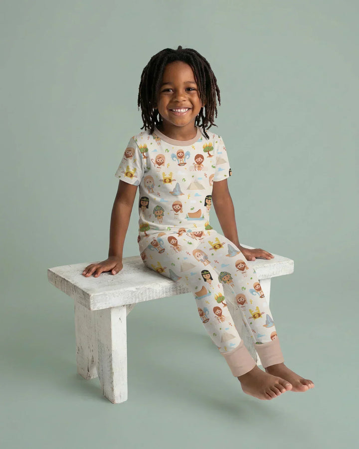 Zweiteiliges, kurzärmliges Pyjama-Set mit Marienkäfern