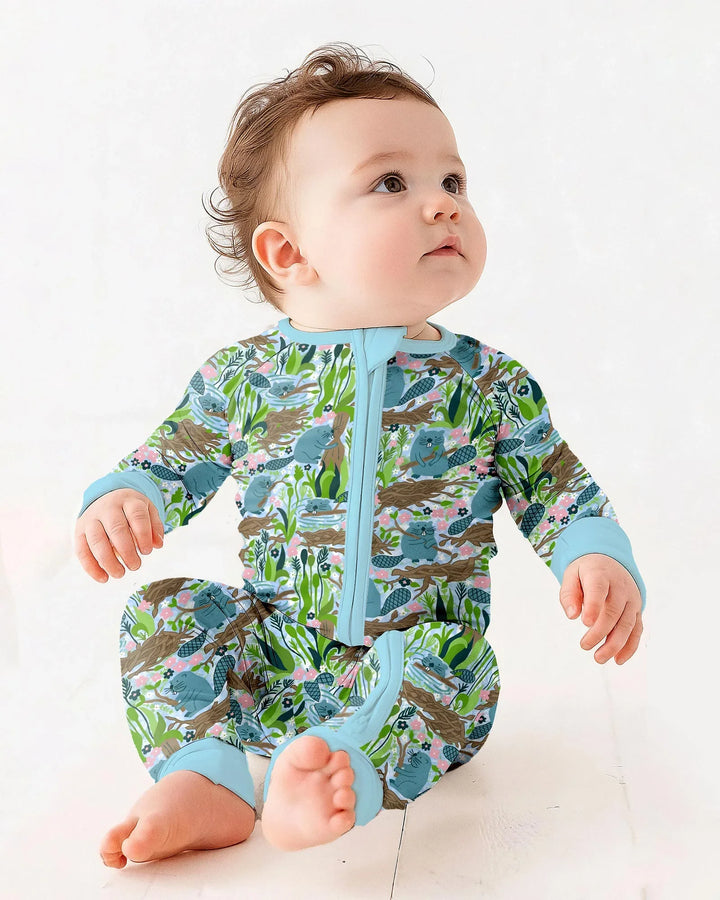 Gerippte Babykleidung mit individuellem Foto - Weich &amp; Skizzenhaft