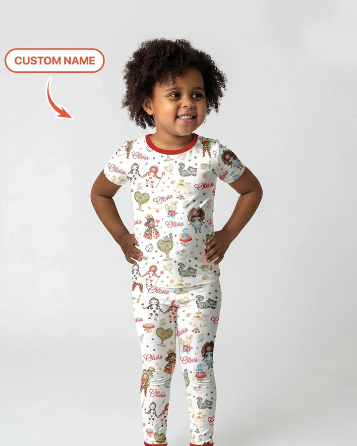Zweiteiliges, kurzärmliges Pyjama-Set mit Marienkäfern