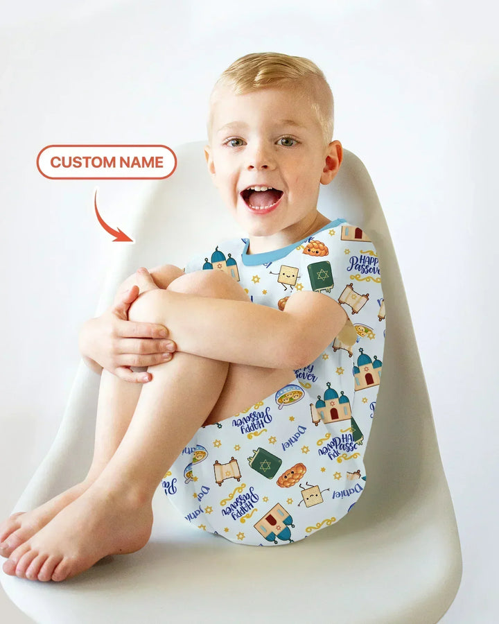 Zweiteiliges Pyjama-Set mit kurzen Ärmeln und Shorts im Sommer-Design
