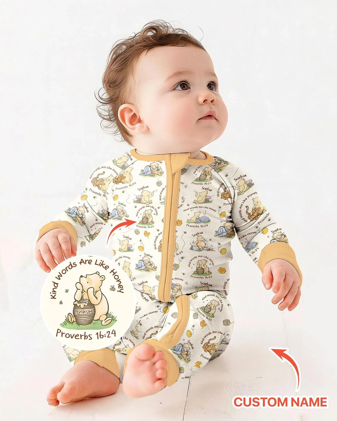 Gerippte Babykleidung mit individuellem Foto - Weich &amp; Skizzenhaft