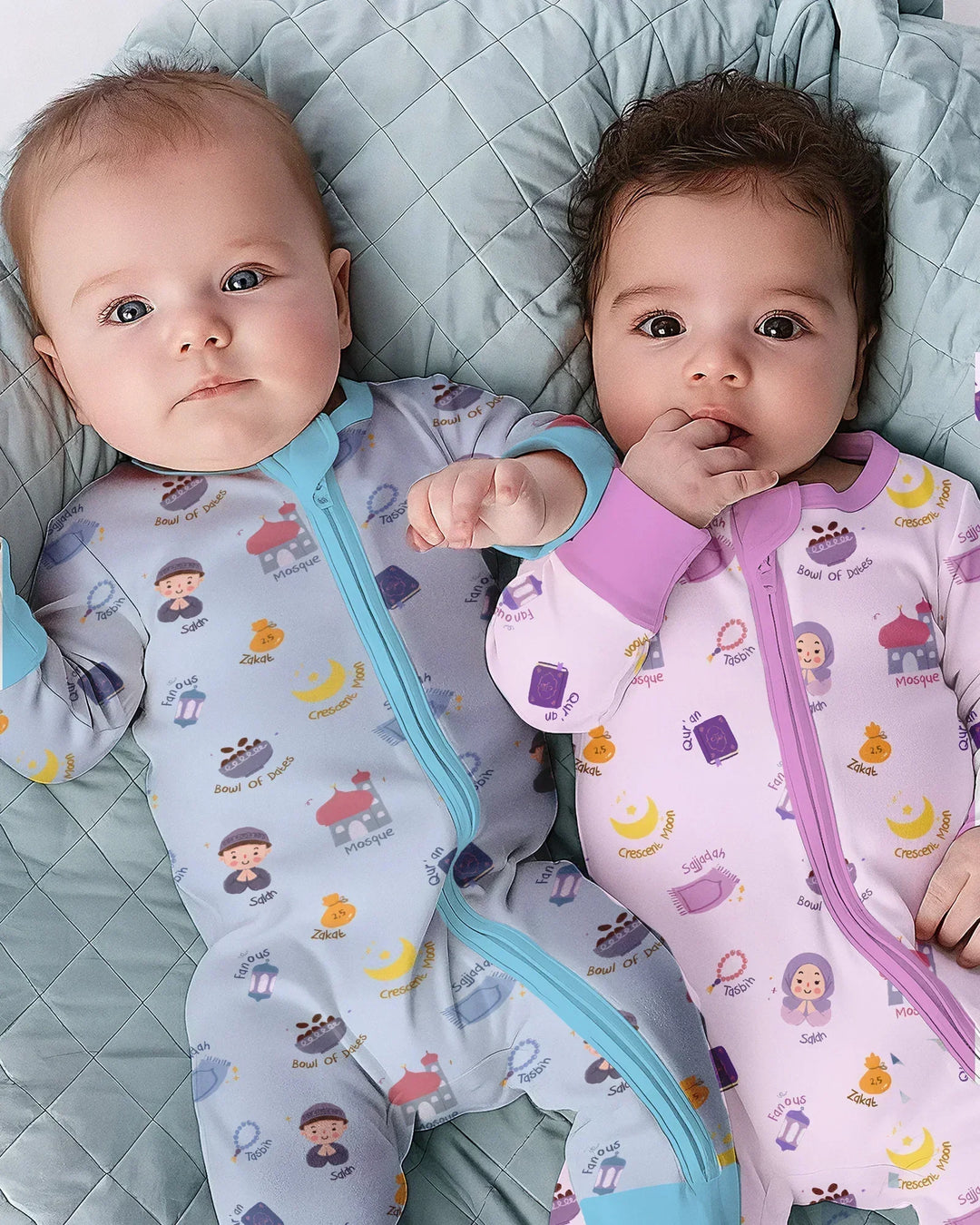 Gerippte Babykleidung mit individuellem Foto - Weich &amp; Skizzenhaft