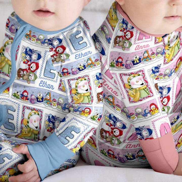 Frosty Friends Custom Name Bamboo Convertible Zippy