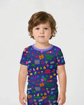 Template Zweiteiliges Pyjama-Set mit kurzen Ärmeln und Shorts