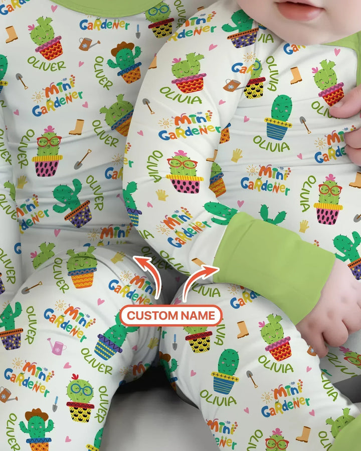 Custom Name Mini Gardener Bamboo Convertible Zippy