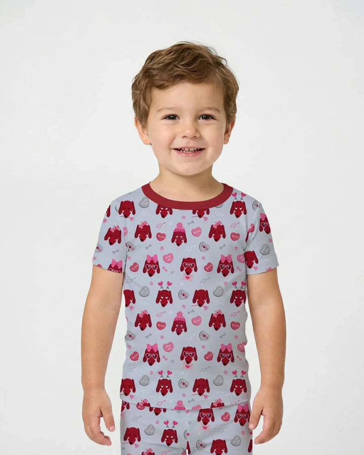 Zweiteiliges, kurzärmliges Pyjama-Set mit Marienkäfern