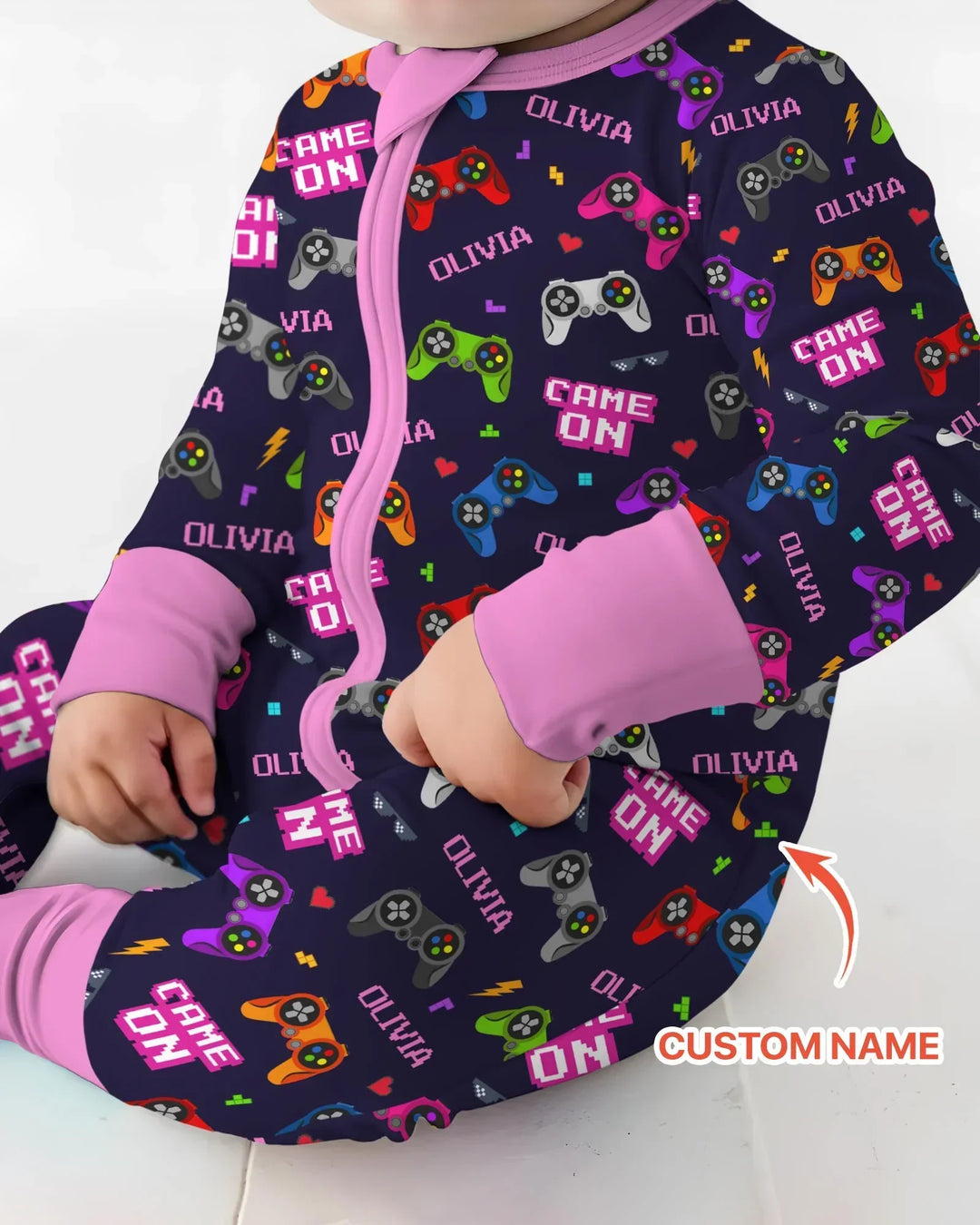 Gerippte Babykleidung mit individuellem Foto - Weich &amp; Skizzenhaft