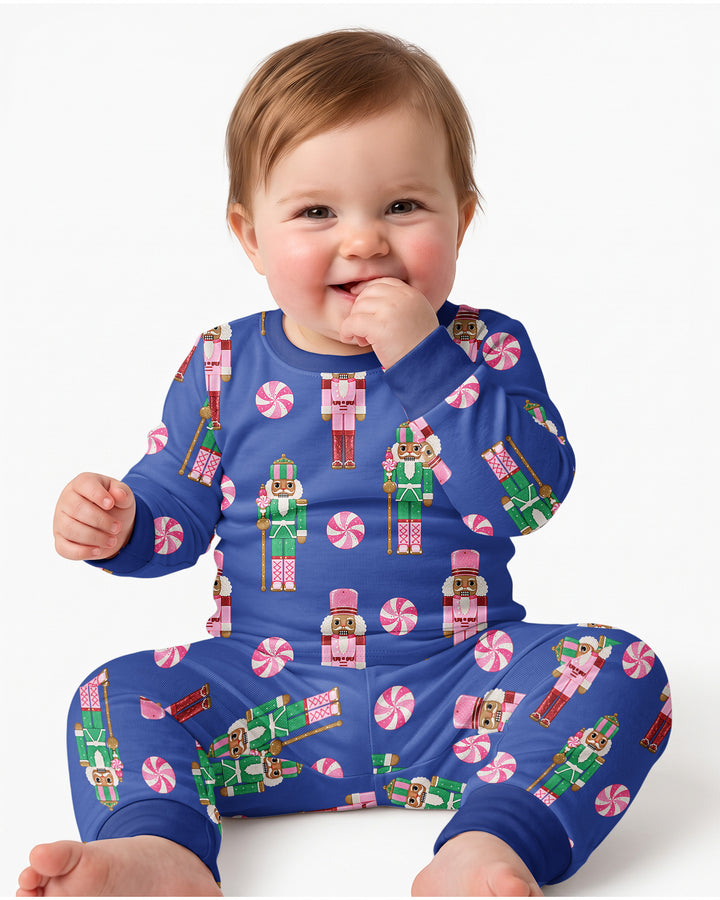 Pink Nutcracker Dreams Bamboo Two Piece Long Sleeve Pajama Set