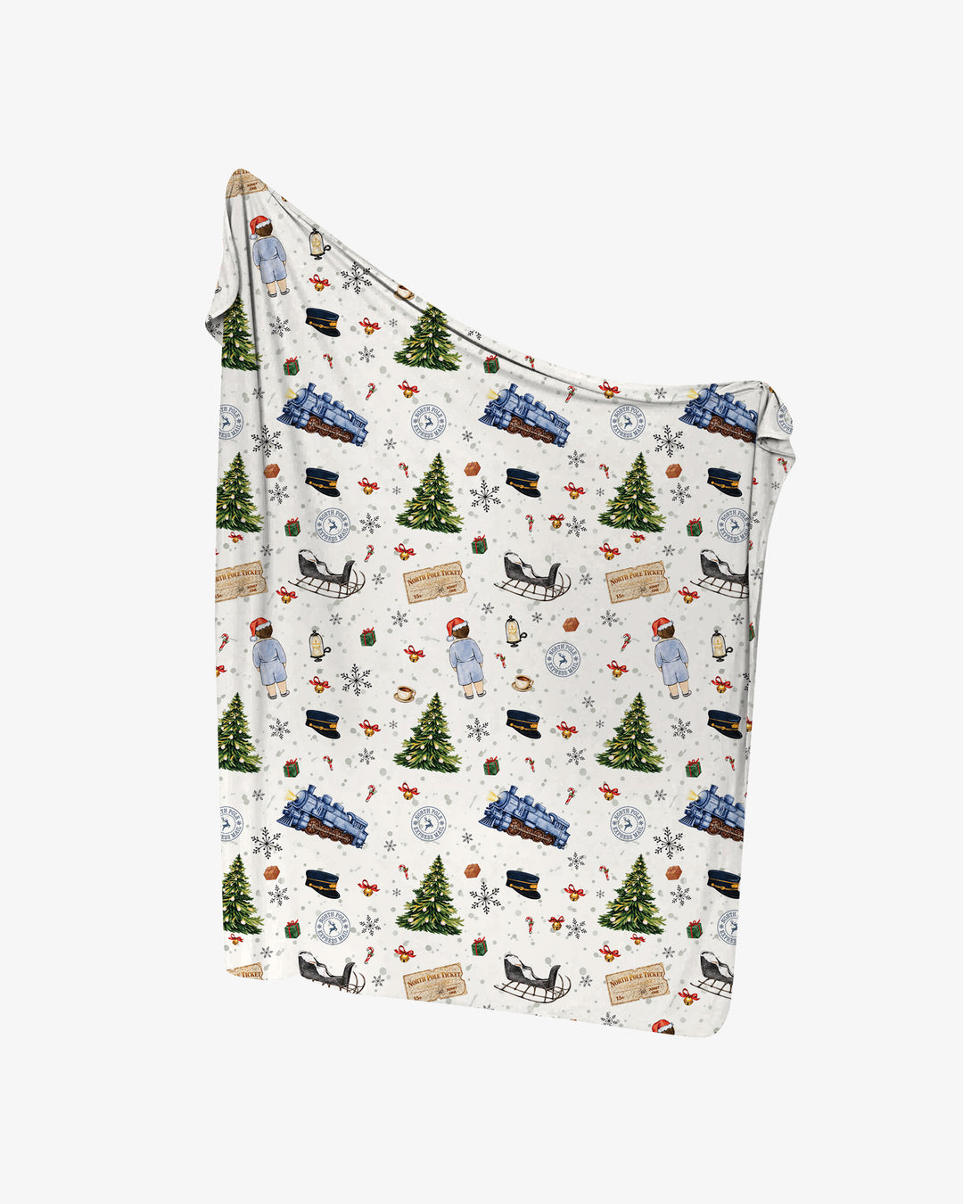 North Pole Adventure Bamboo Swaddle Blanket