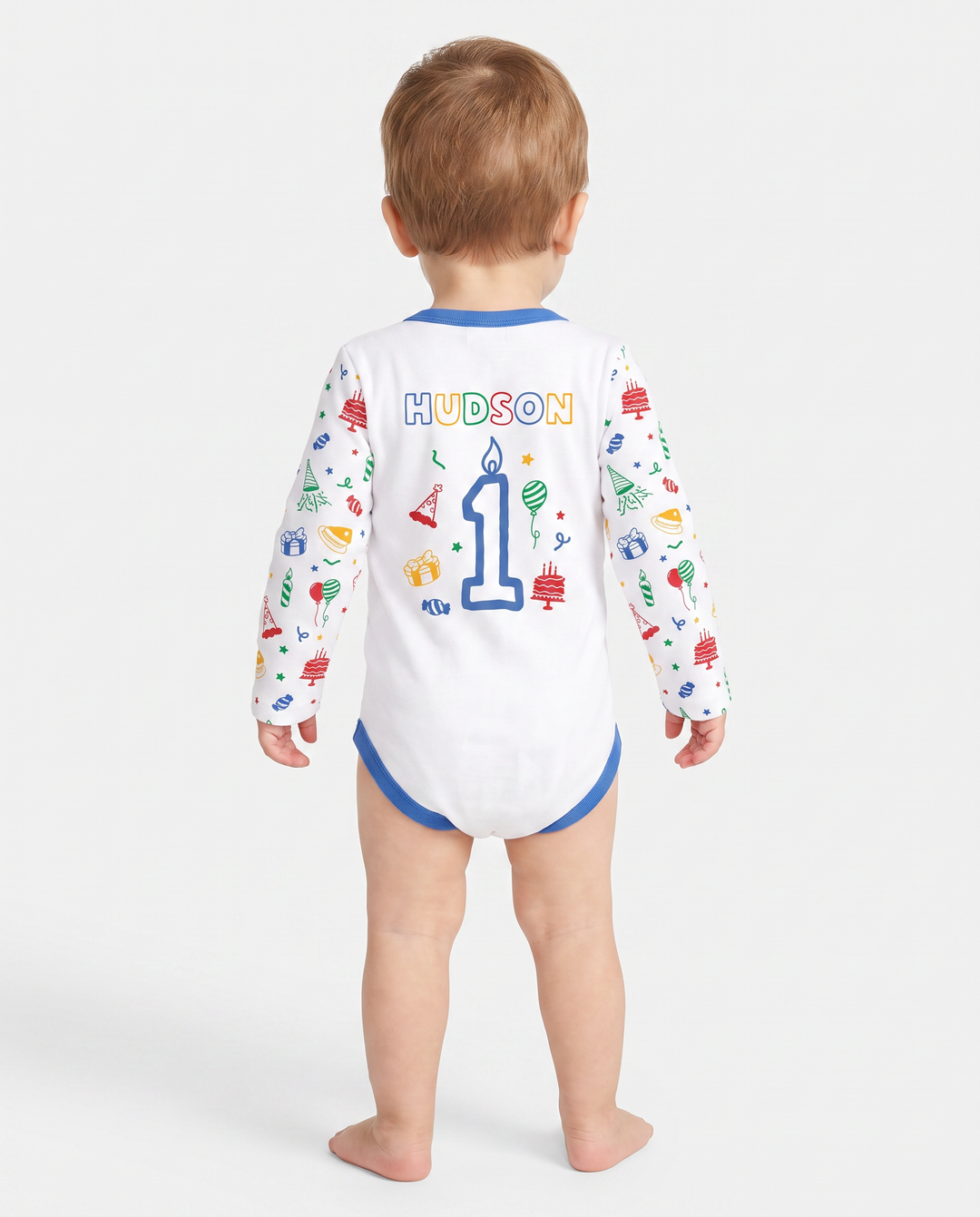 Gerippte Babykleidung mit individuellem Foto - Weich &amp; Skizzenhaft