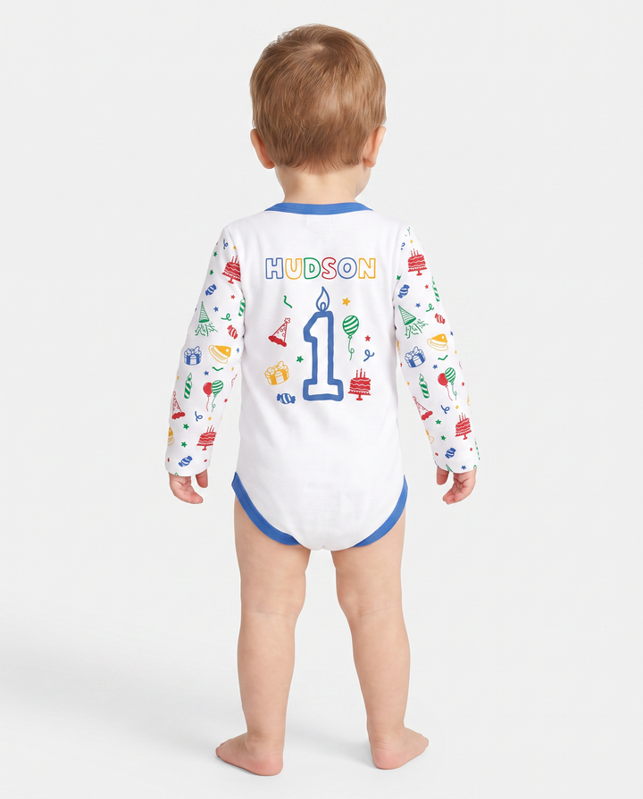Gerippte Babykleidung mit individuellem Foto - Weich &amp; Skizzenhaft