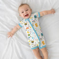 Islamic Alphabet Bamboo Shorty Zippy