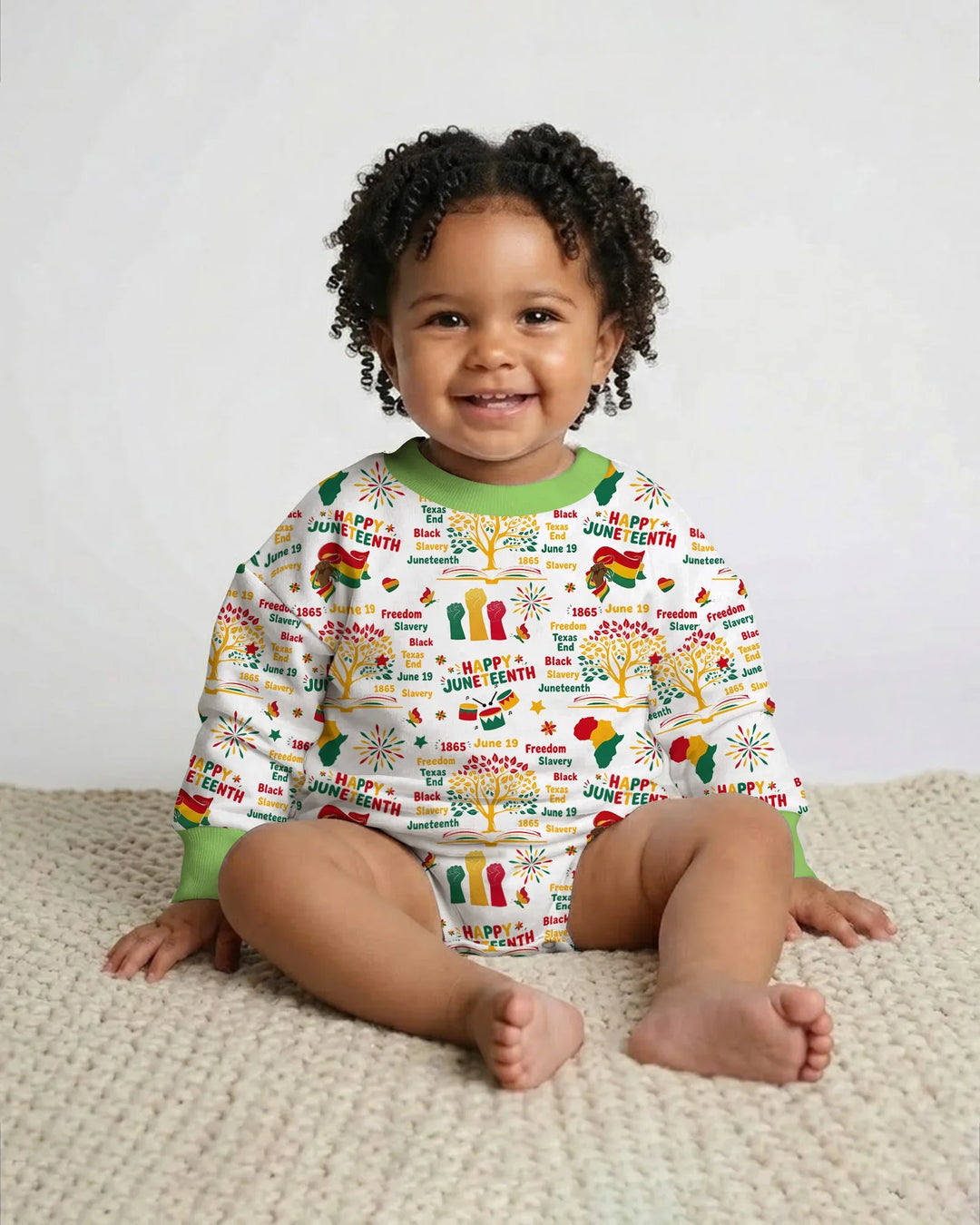 Happy Juneteenth Bamboo Bubble Romper
