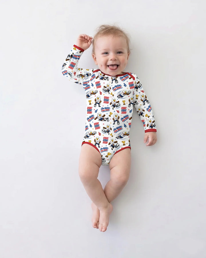 Gerippte Babykleidung mit individuellem Foto - Weich &amp; Skizzenhaft