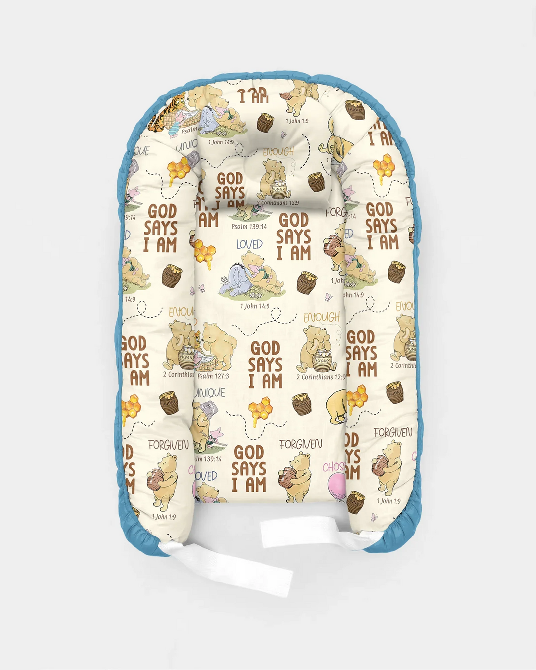 Gott sagt, ich bin – Little Blessings Bambus Baby Nestchen