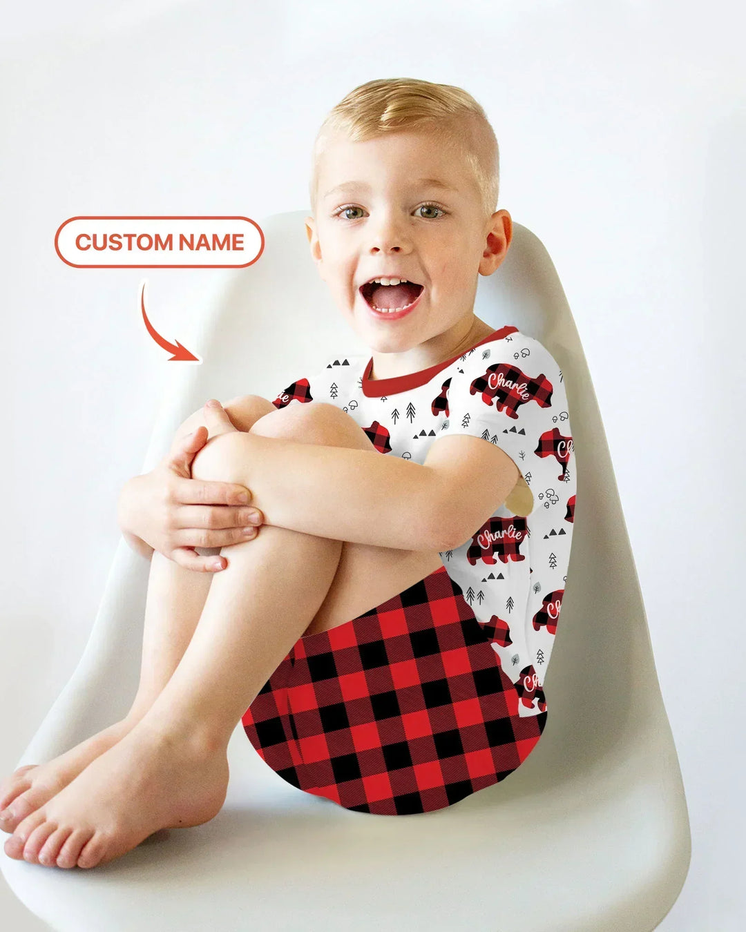 Zweiteiliges Pyjama-Set mit kurzen Ärmeln und Shorts im Sommer-Design