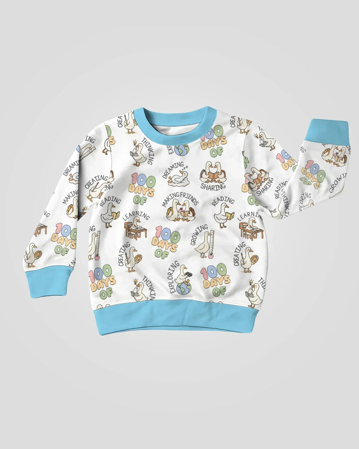100 Tage... Bambus-Rundhals-Sweatshirt