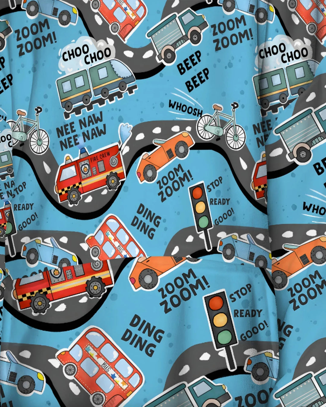 Zoom Zoom Piep Piep Bambus Decken-Hoodie