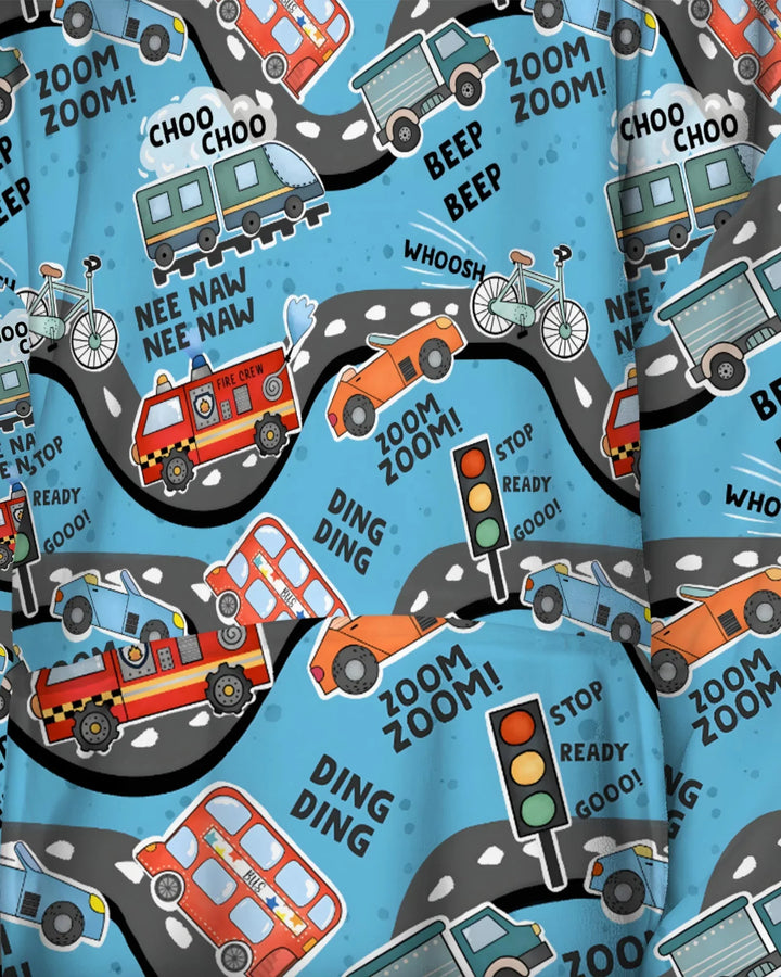Zoom Zoom Piep Piep Bambus Decken-Hoodie