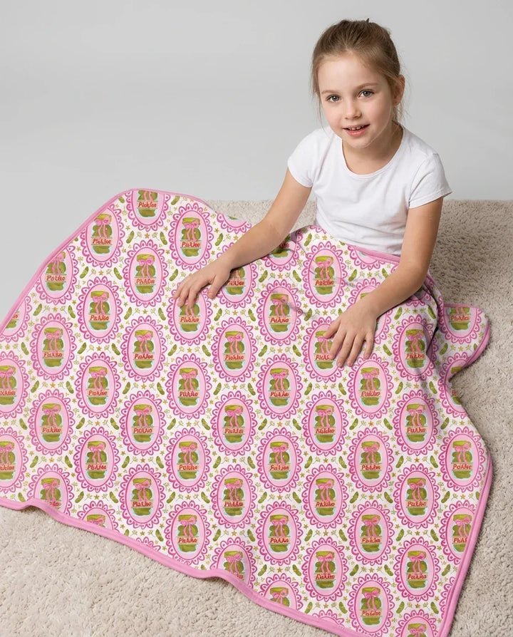 Pickle Coquette Bamboo Blanket