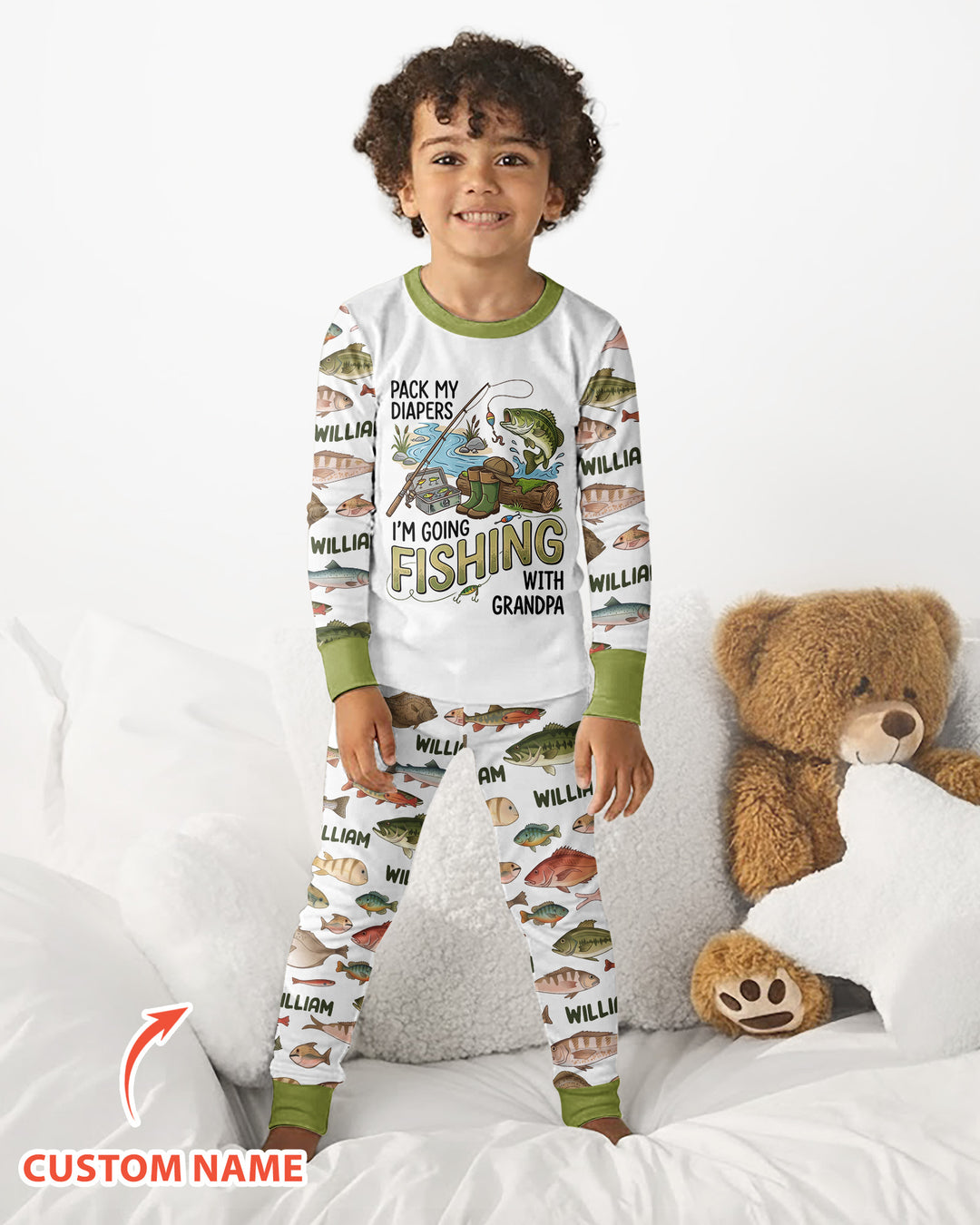 Pack My Diapers Bamboo Two Piece Long Sleeve Pajama Set
